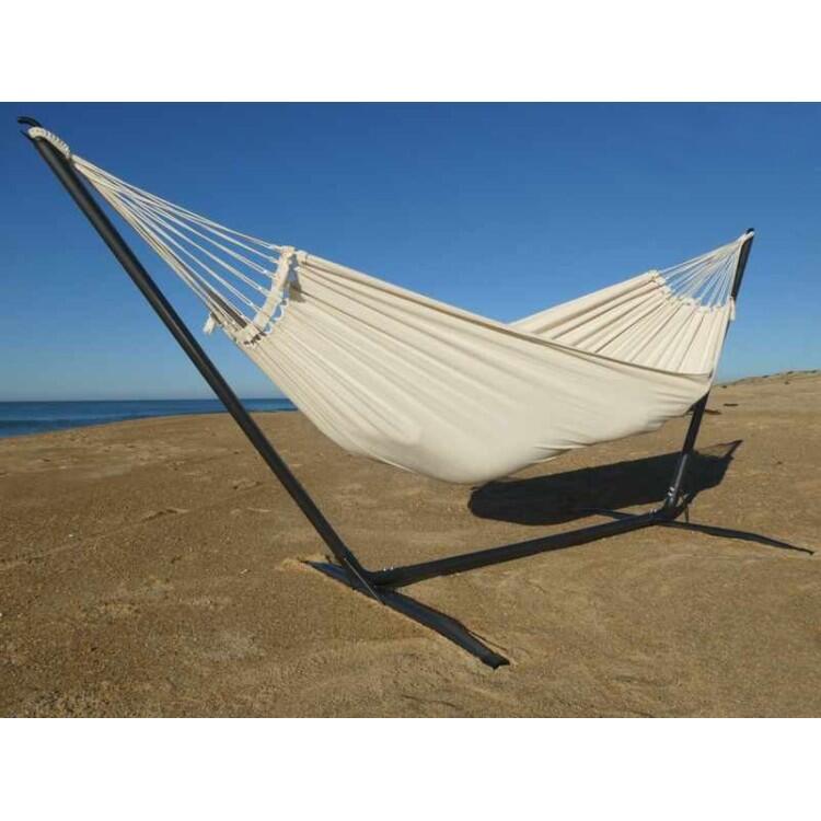 Tropical Hamac - suporte de rede INKA L + Rede Caribe L cru algodão 2/5