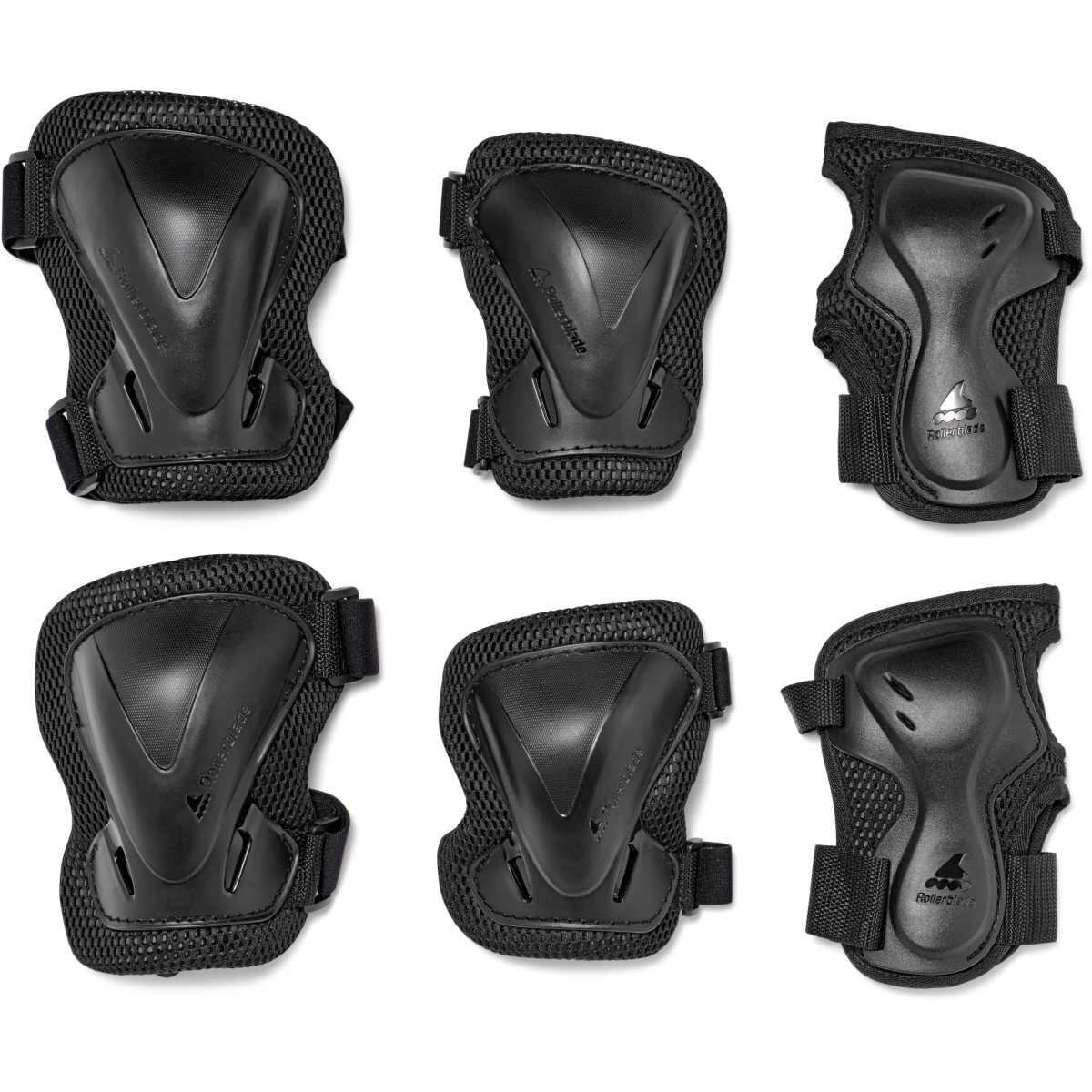 ROLLERBLADE Pack 3 protections Evo Pro Gear Noir- Taille M 1/6
