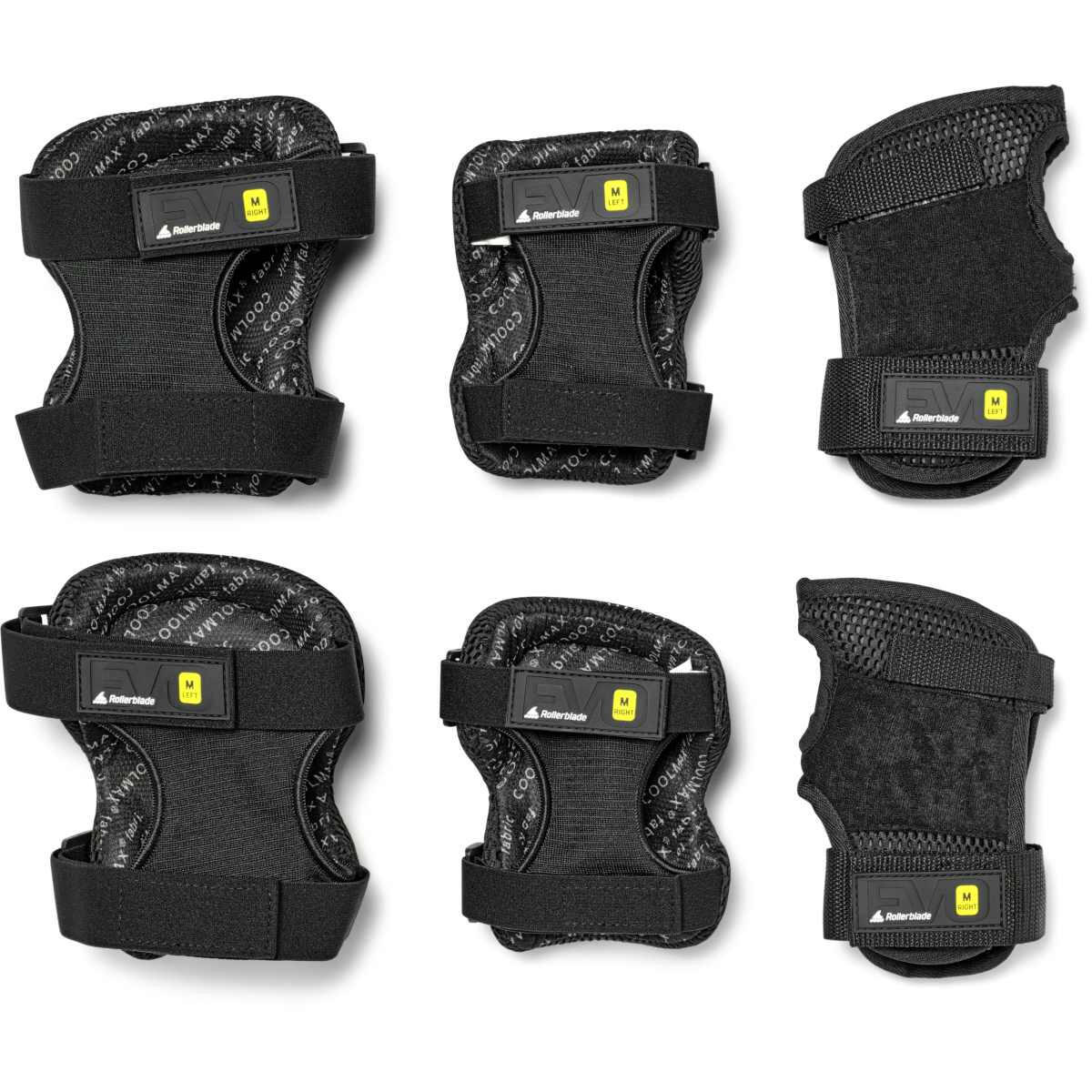 ROLLERBLADE Pack 3 protections Evo Pro Gear Noir- Taille M 3/6