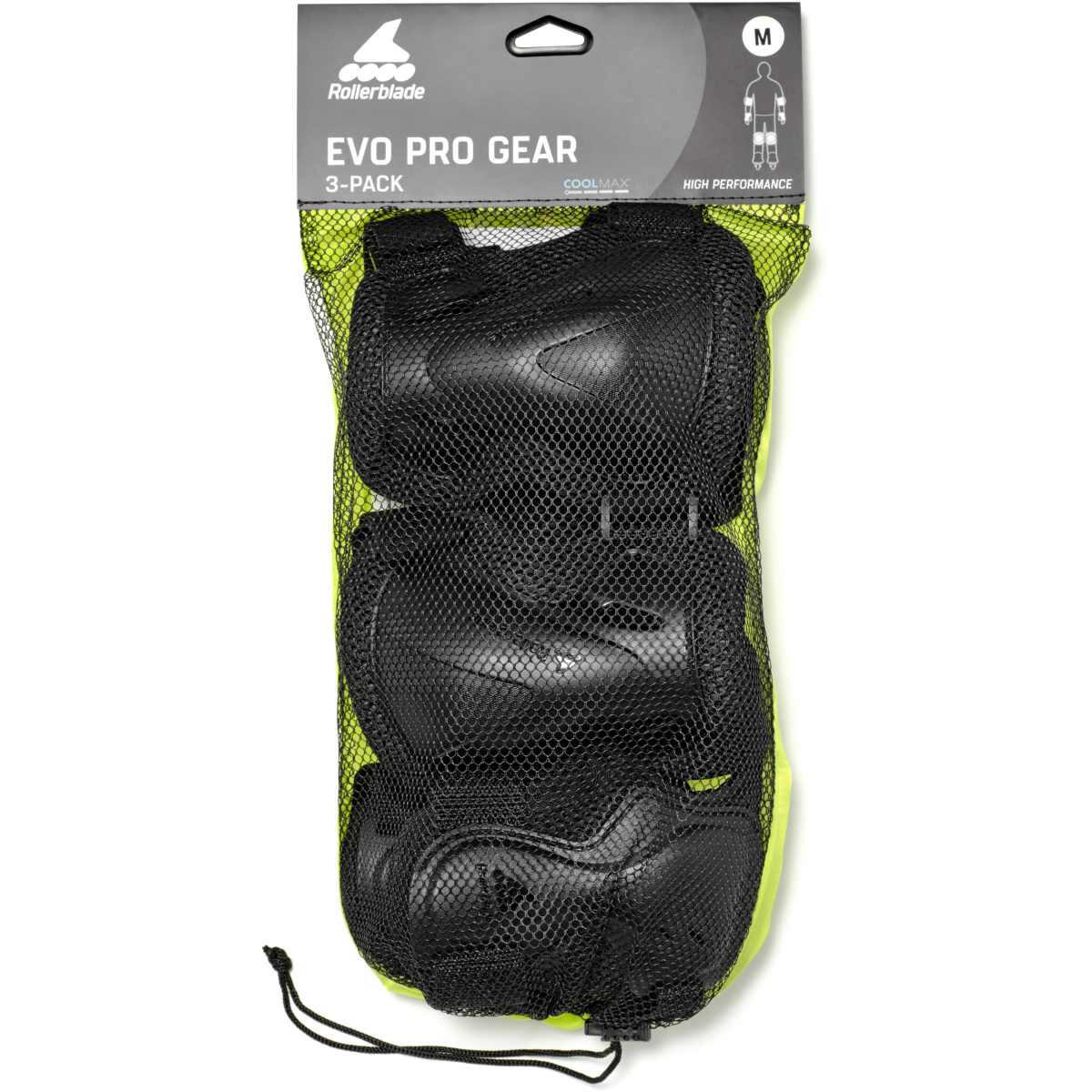 ROLLERBLADE Pack 3 protections Evo Pro Gear Noir- Taille M 5/6