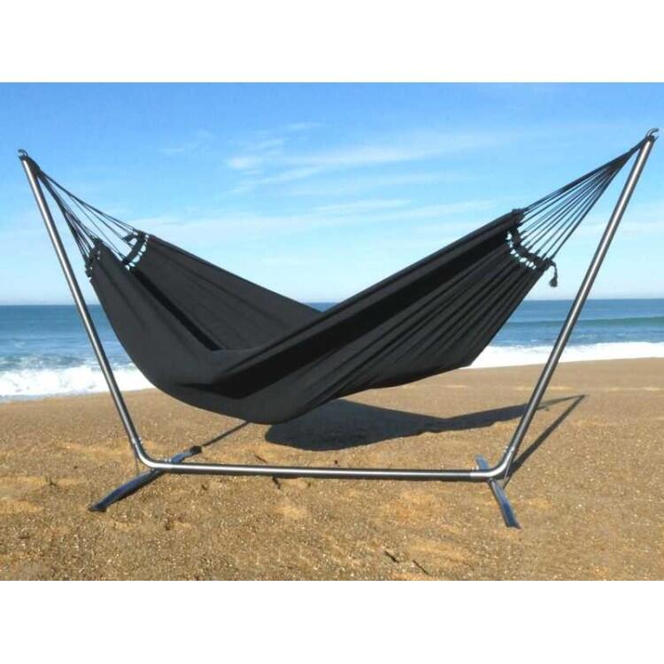 Tropical Hamac - Cama de rede com suporte INKA L com Cloud Black 4/5