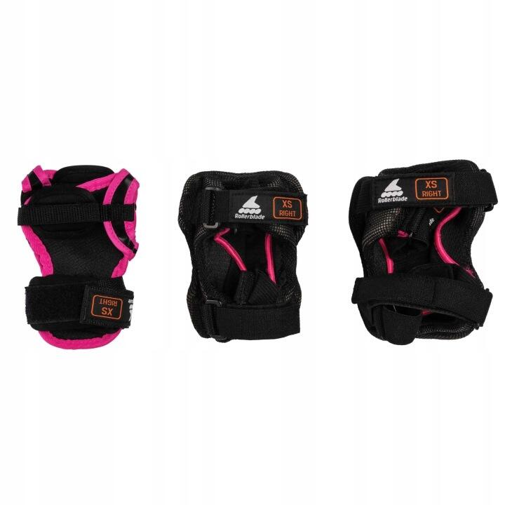 Zestaw ochraniaczy Rollerblade Skate Gear Junior 3 Pack Black Pink 2/7