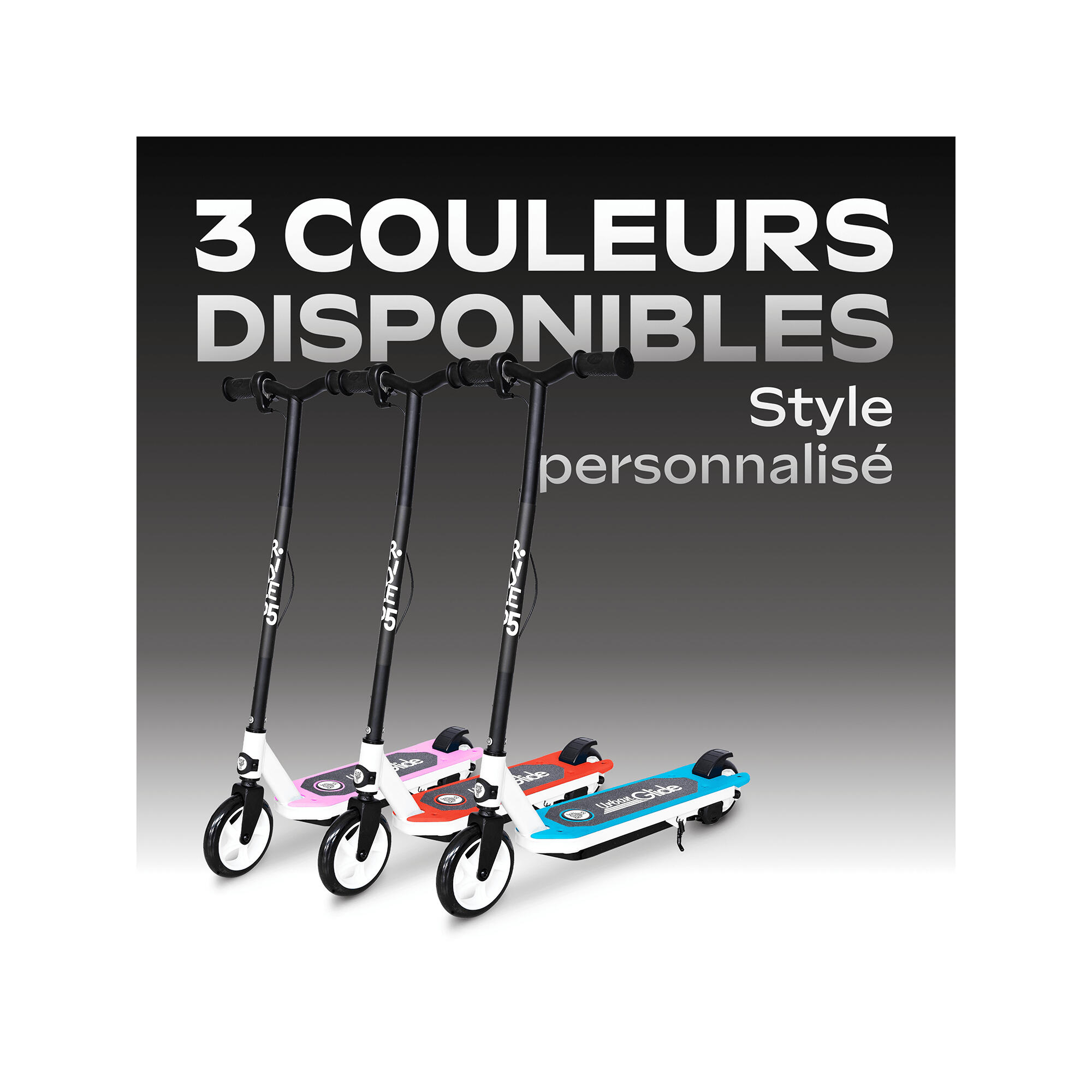Trottinette Électrique Enfant 55 Bleu – 30W -Autonomie 40 min - 3-8 ans 7/7