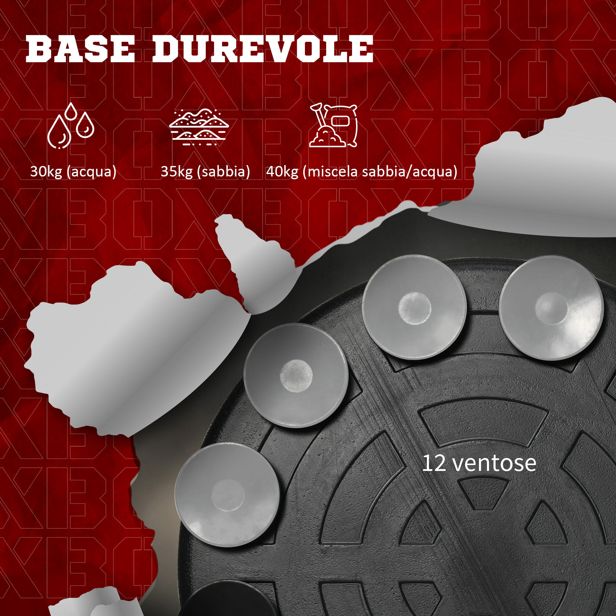 SPORTNOW Sacco Boxe da Terra con Barra Girevole, Speedball e Colpitore 6/8