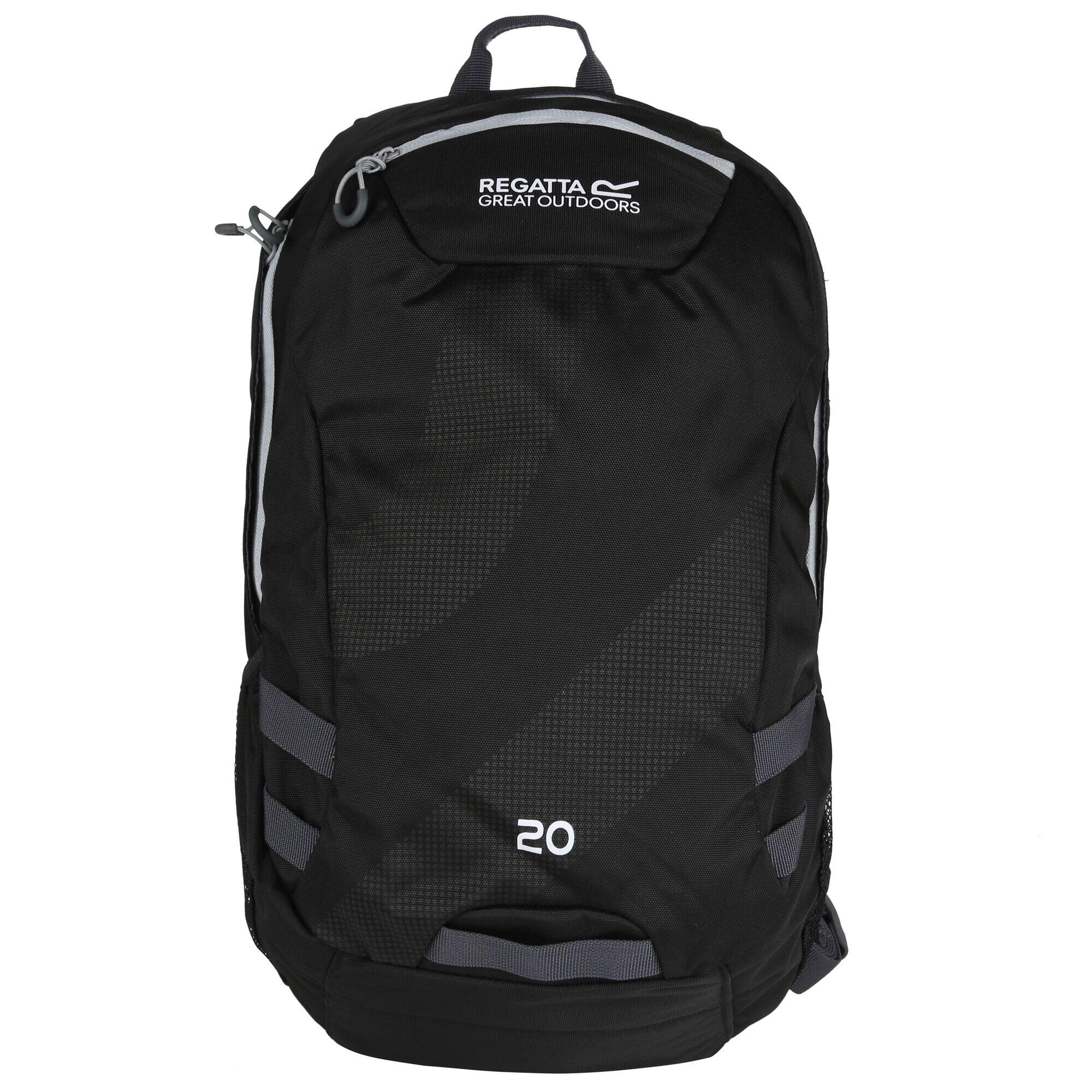 REGATTA Brize II 20L Adults' Unisex Hiking Rucksack - Black/LtStee