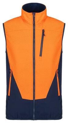 Softshell-vest loap uristo oranje voor heren