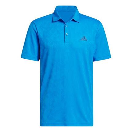 Adidas Ult365 Textured Jacquard, Polo de golf pour homme, bleu