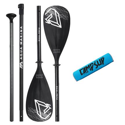 Wiosło Sup 2w1 Dual-Tech Czarne Aqua Marina + Bojka do wiosła Niebieska CAMPSUP