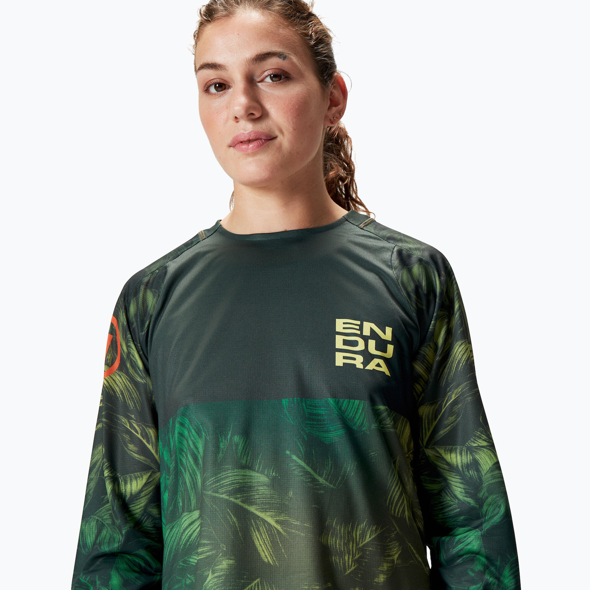 Endura Damen Langarmtrikot Tropical LTD Grün 5/7