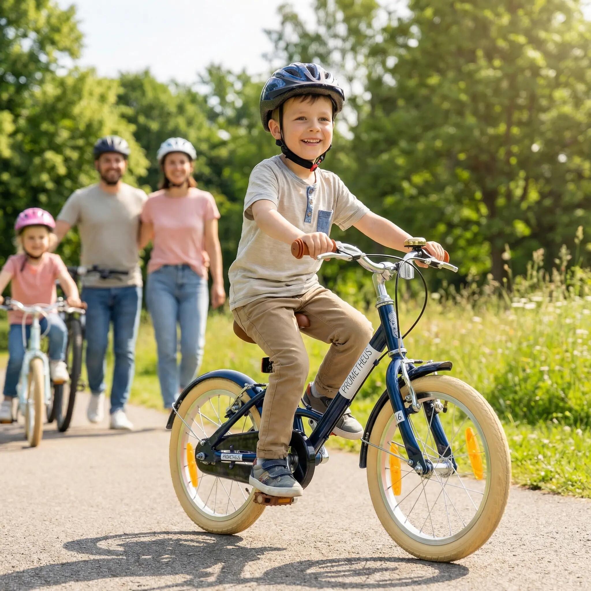 Bici bambini 16 pollici 5–7 anni Blu – telaio ribassato PETITAGE 5/8