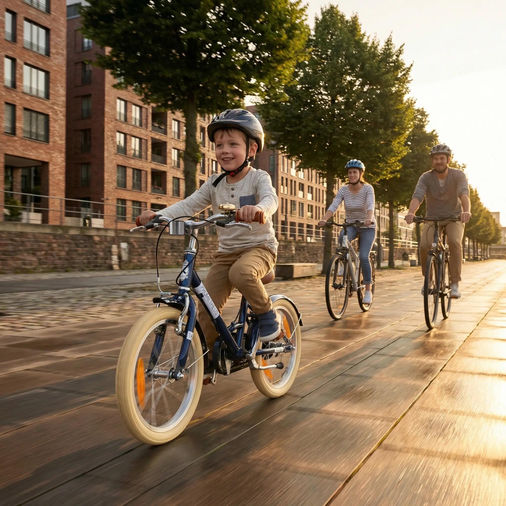 Bici bambini 16 pollici 5–7 anni Blu – telaio ribassato PETITAGE 2/8