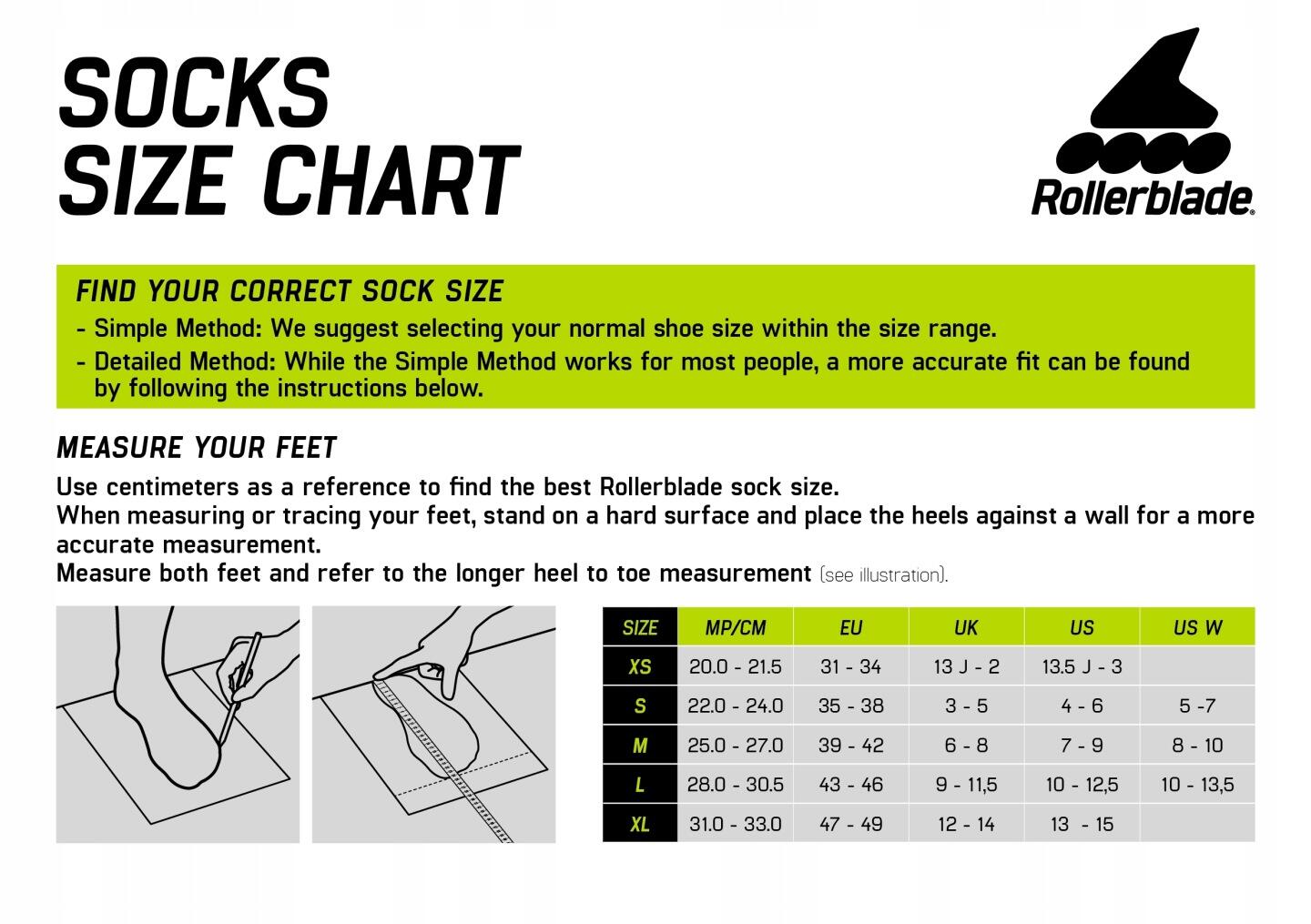 ROLLERBLADE Chaussettes HIGH PERFORMANCE Noir Corail- Taille M 2/7