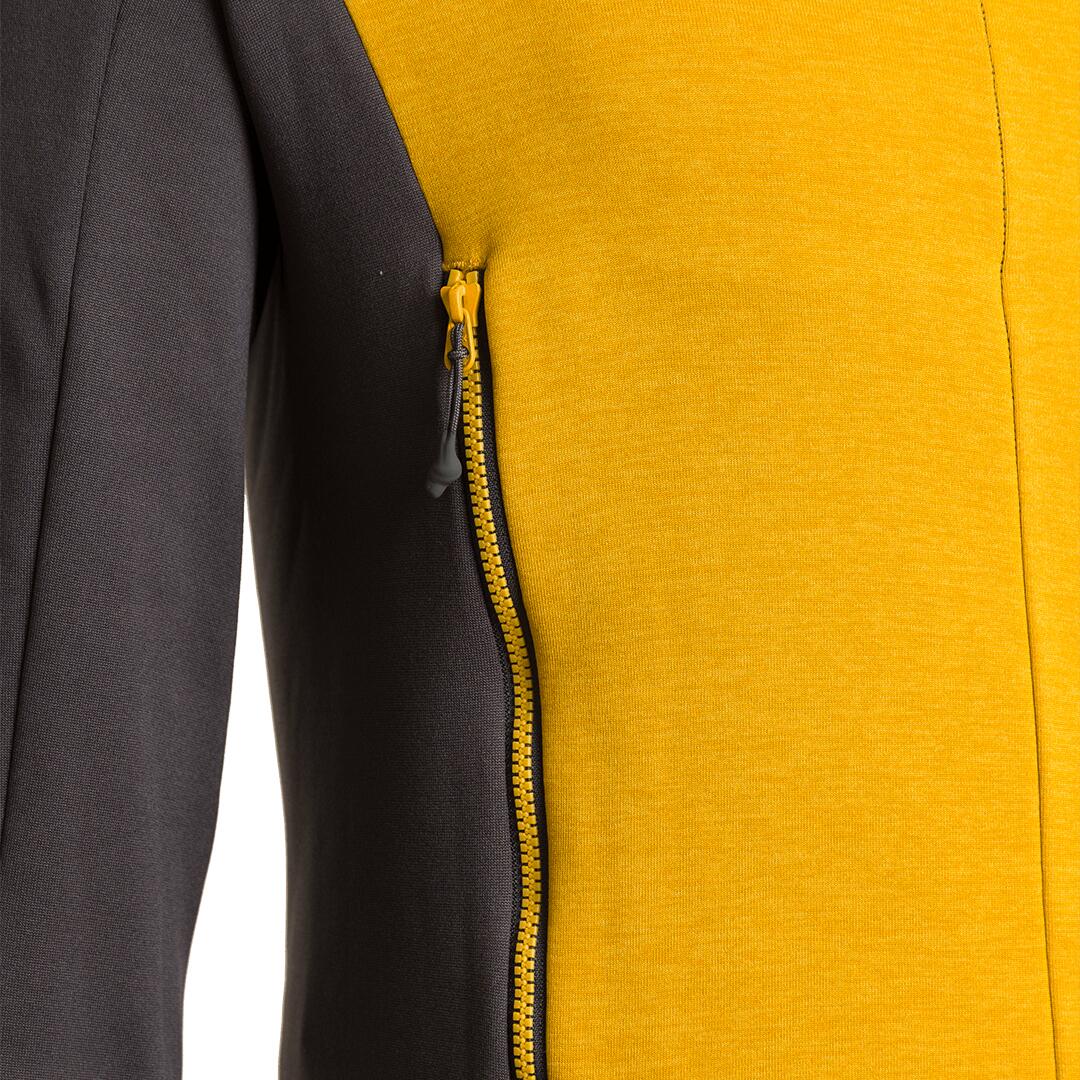 Forro polar para Hombre Trangoworld Cervin Amarillo/Gris 2/3