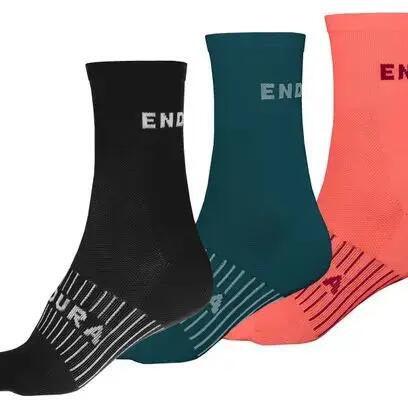 Endura Coolmax® Race-sokken voor dames (triple-pack) Zwart