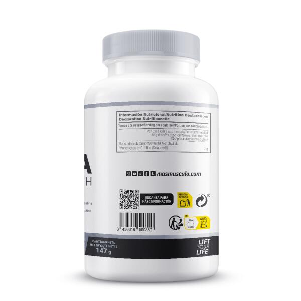 Creatine 200 mesh 3g - 120 vegetable capsules de MASmusculo 3/5