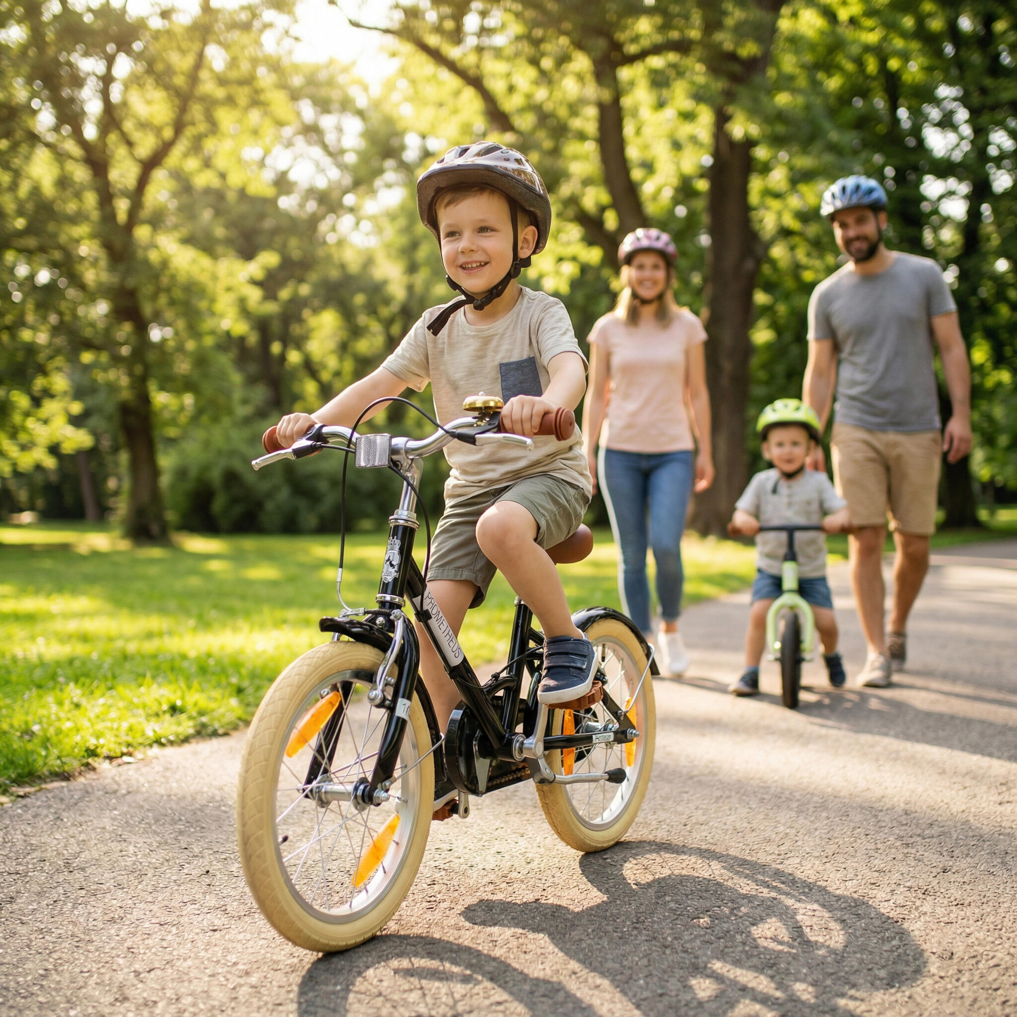 Bici bambini 16 pollici da 5 anni retrò/vintage, V-Brake e cavalletto 5/8