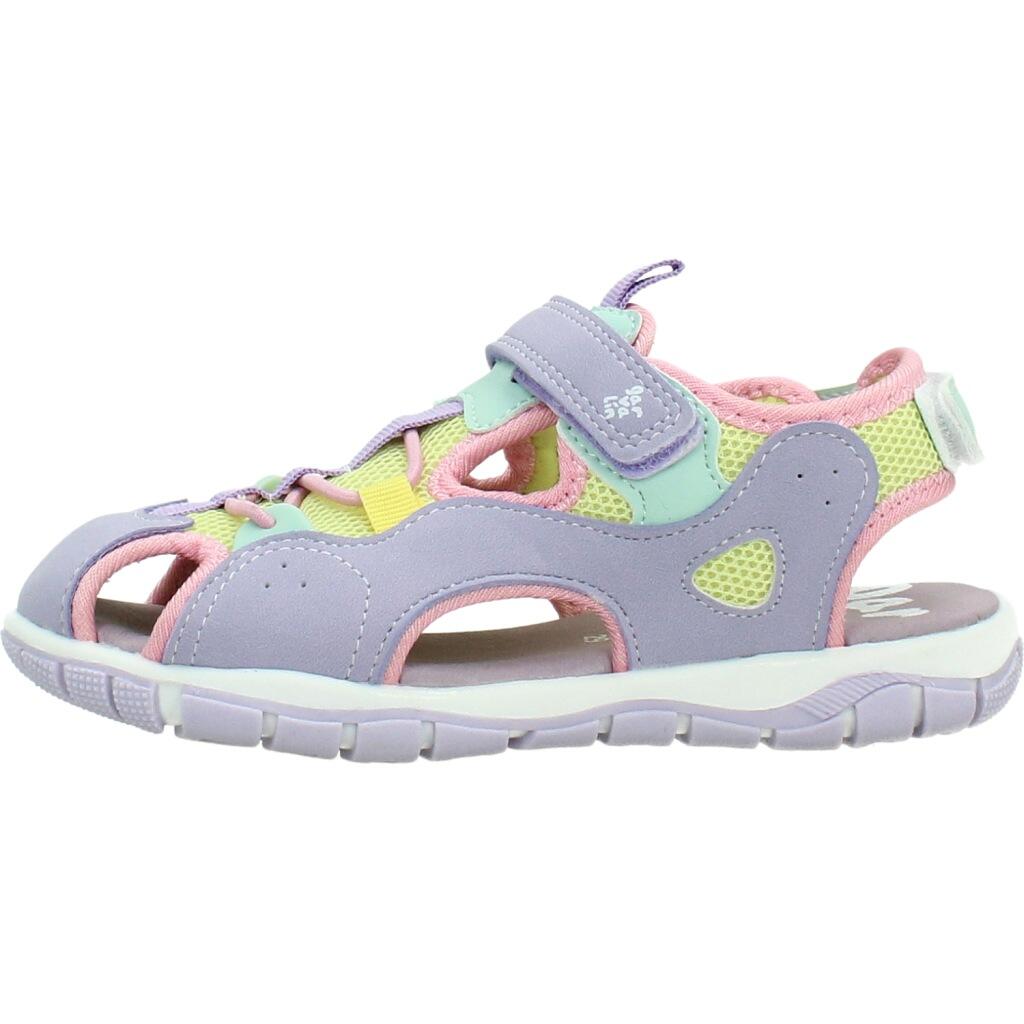 Sandalias Niña Garvalín 262716D Lilas Cierre Adherente 2/6