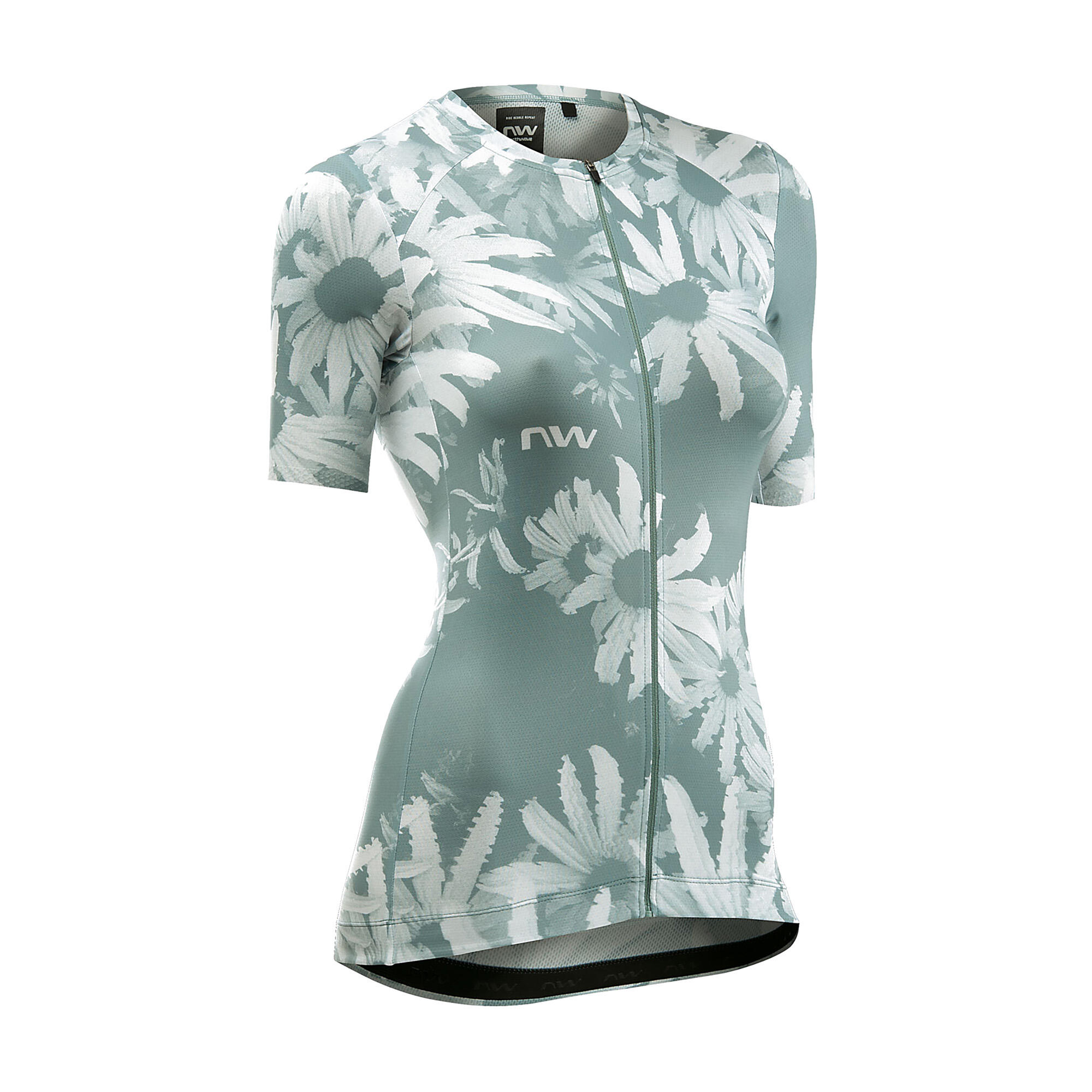 Camiseta de ciclismo feminina Northwave Blade sage 3/3