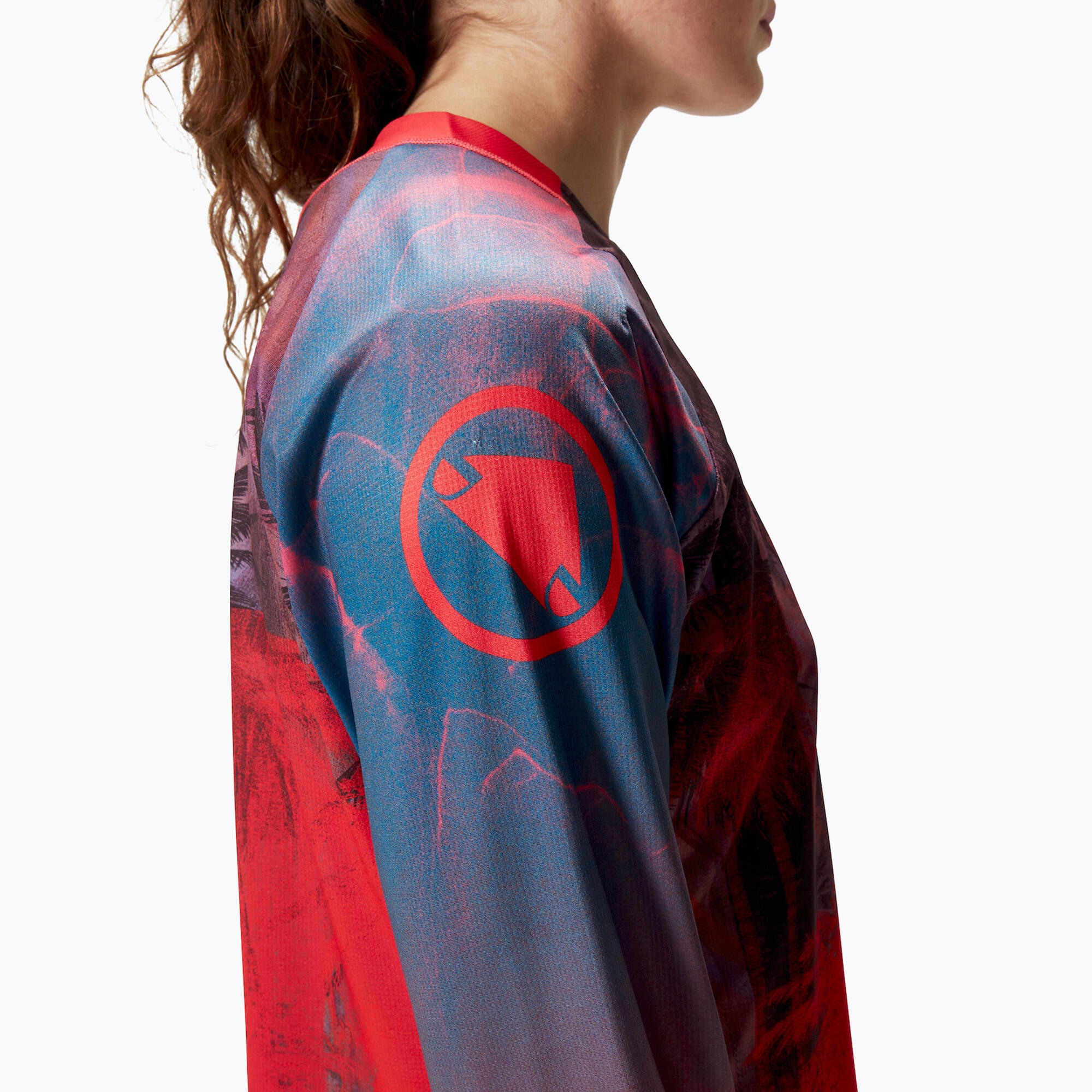 Endura Damen Langarmtrikot Tropical LTD Rot 7/7