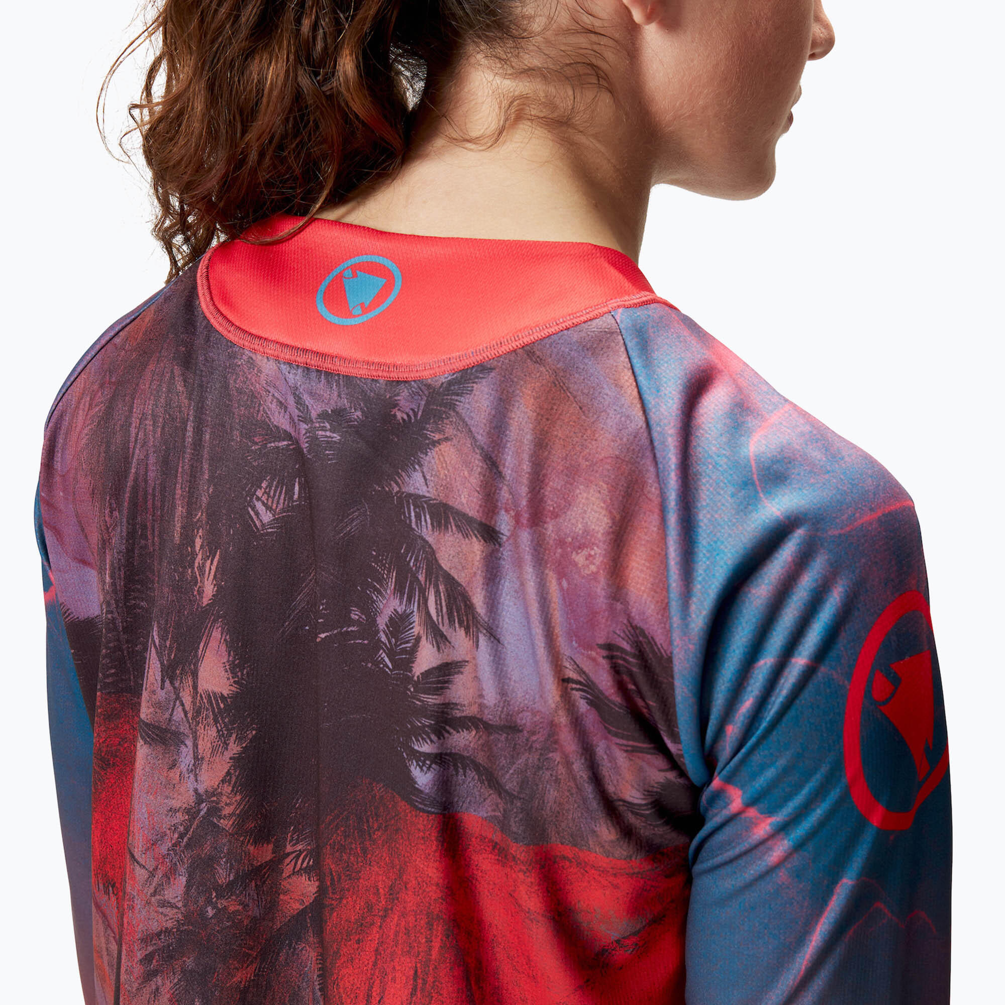 Endura Damen Langarmtrikot Tropical LTD Rot 6/7