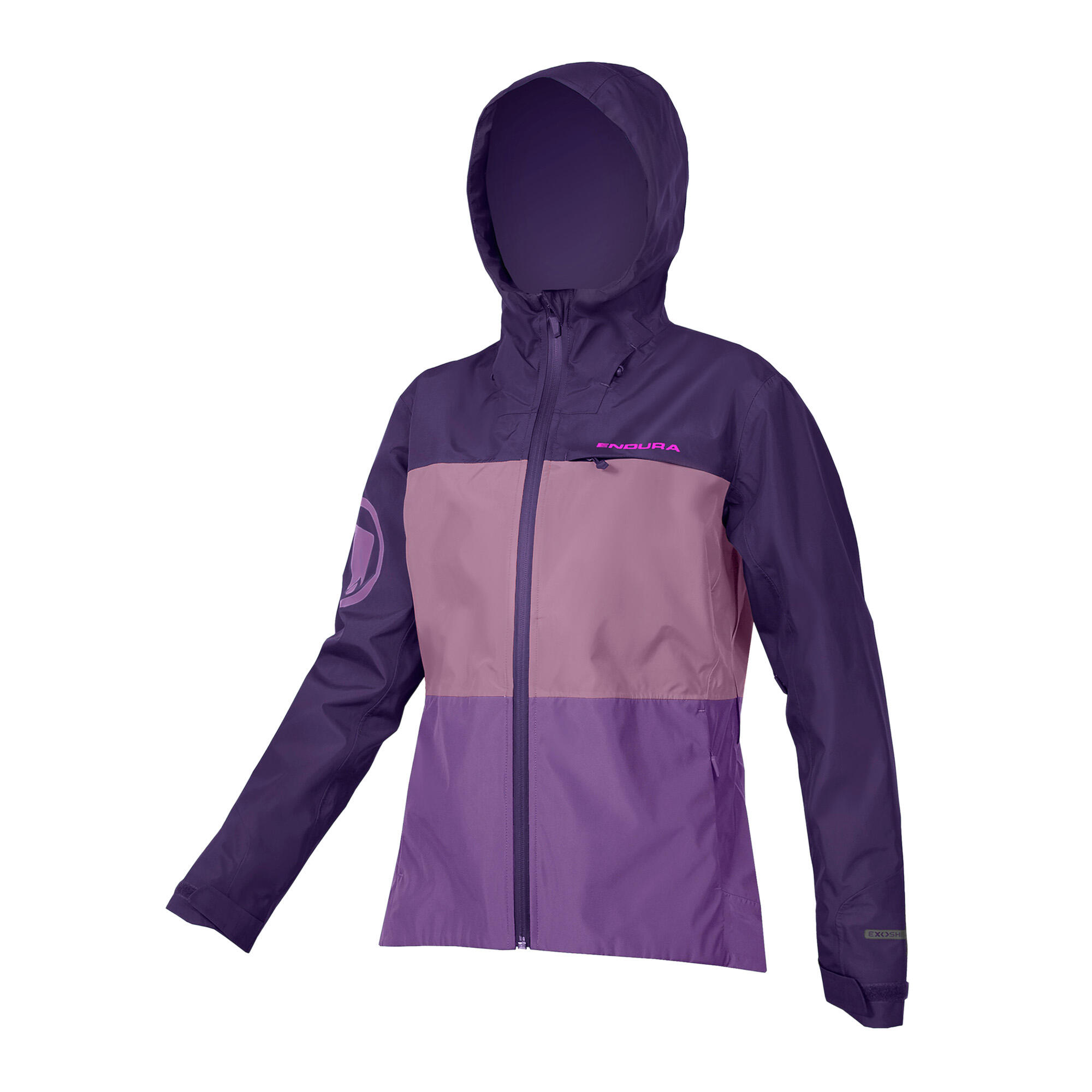 Kurtka rowerowa damska Endura Singletrack II Waterproof bramble 2/2