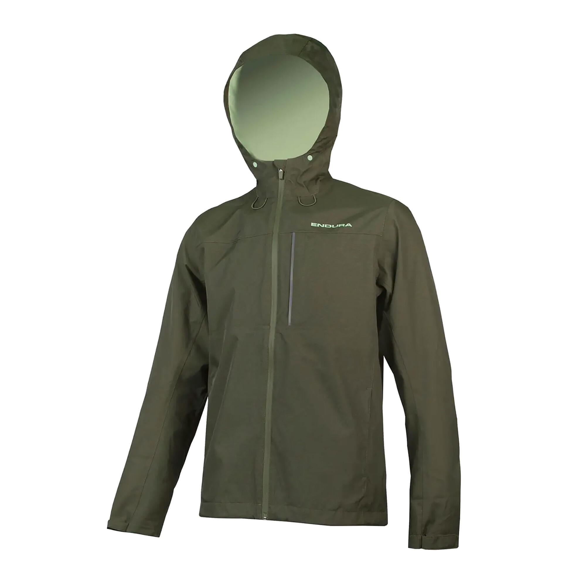 Herren Hardshell-Kapuzenjacke Mit Sturmlasche Hinter Dem Frontreißverschluss 7/7