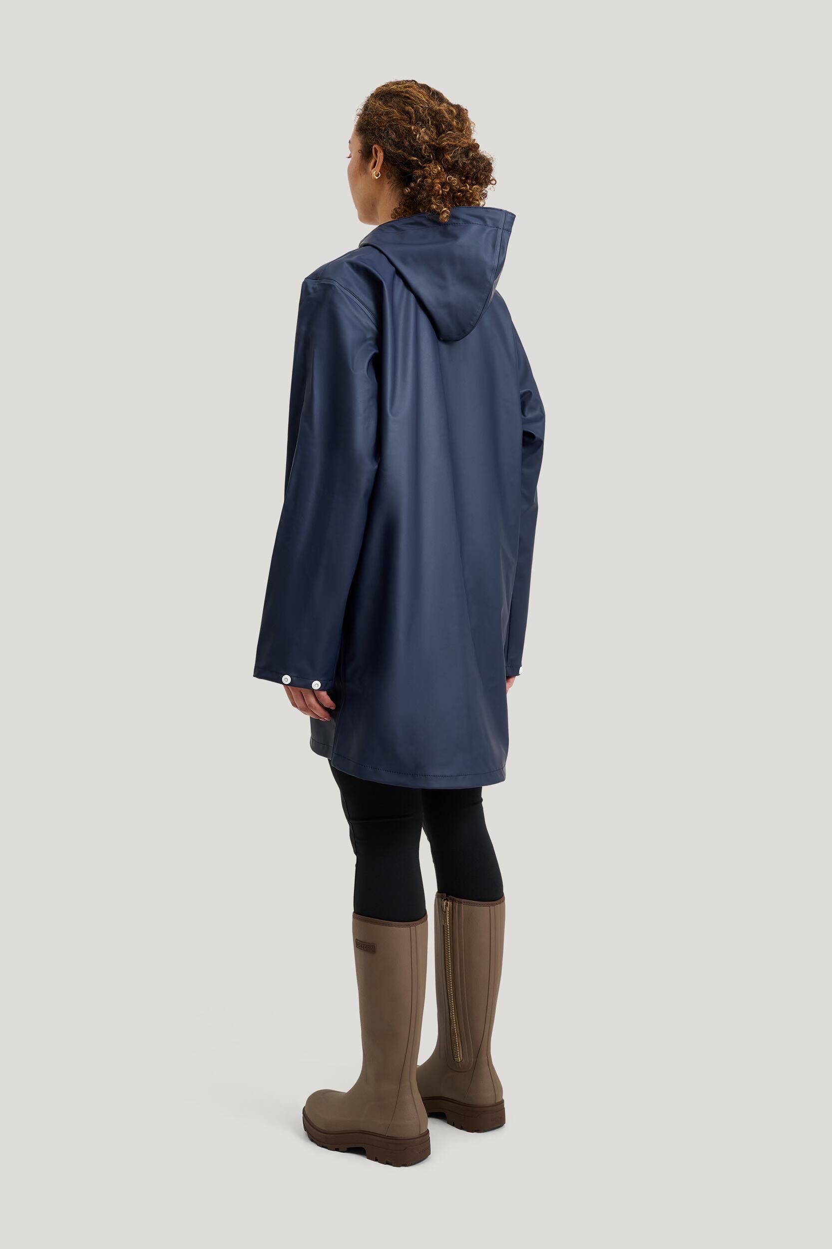 Waterdichte Winddichte Regenjas WINGS Marineblauw 4/7