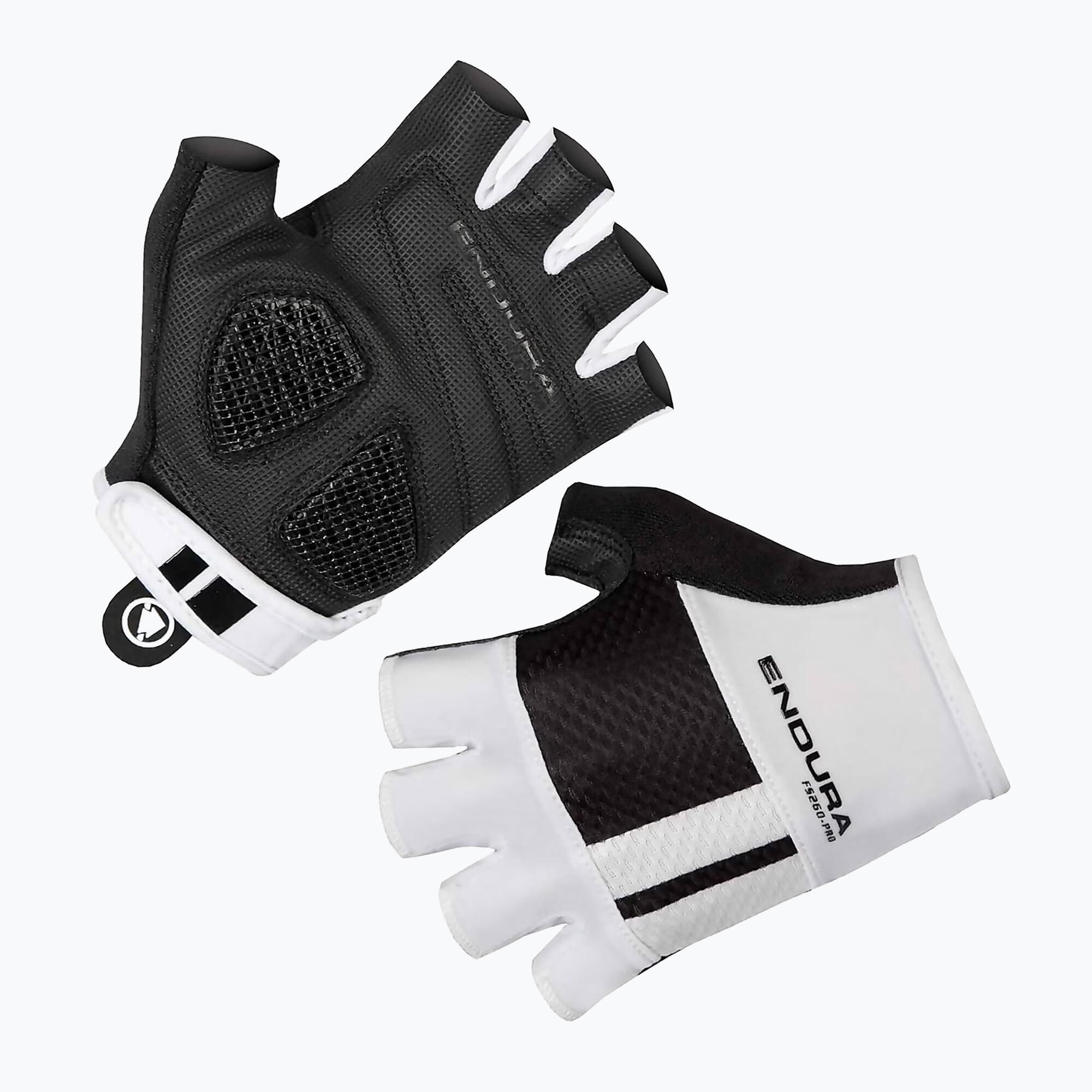 Paire de Gants Courts Femme Endura FS260-Pro Aerogel II Blanc Noir 5/7