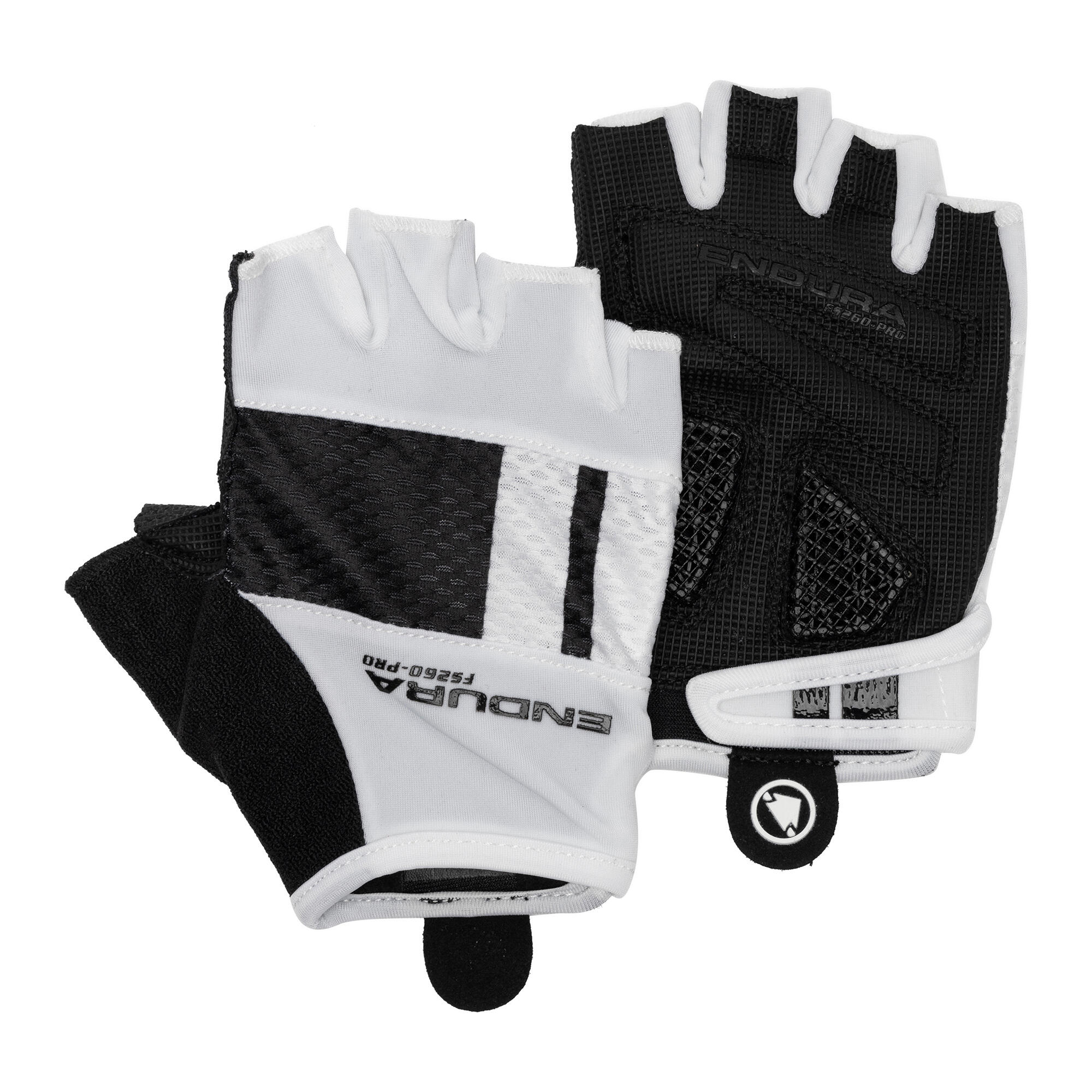 Paire de Gants Courts Femme Endura FS260-Pro Aerogel II Blanc Noir 7/7