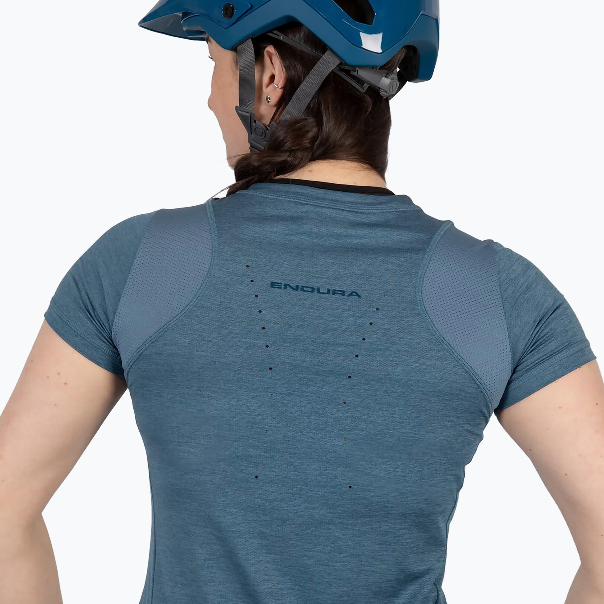 Maillot Manches Courtes Endura SingleTrack Femme Steel Bleu 7/7