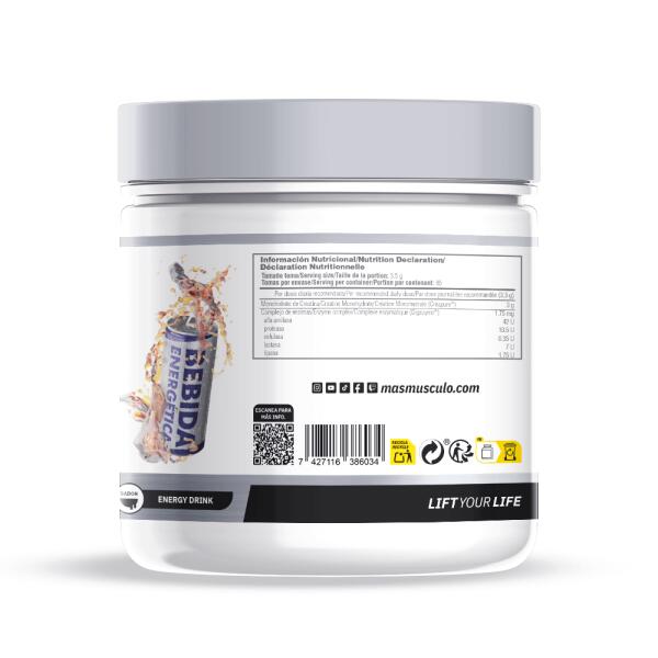 Creatina monoidrato (Creapure®) - Bevanda energetica da 300 g MASmusculo 3/6
