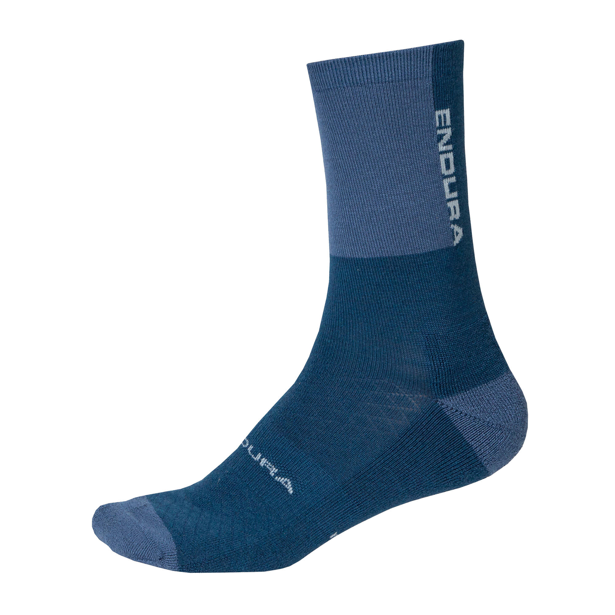 Chaussettes Hiver Endura BaaBaa Mérinos Myrtille Bleu 2/2
