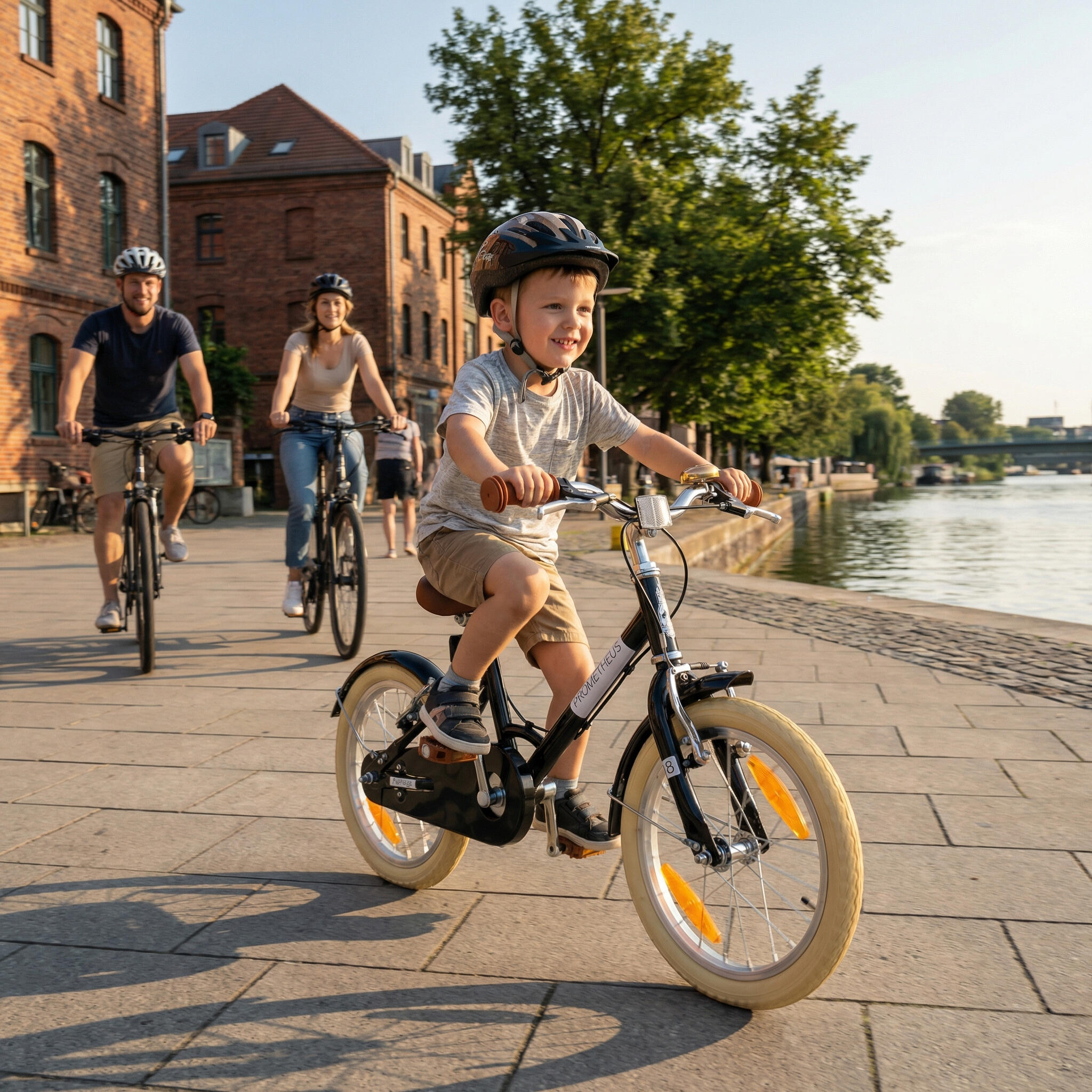 Kinderfahrrad 18 Zoll ab 6 Jahre – Retro/Vintage Look - V-Bremse & Ständer 5/8
