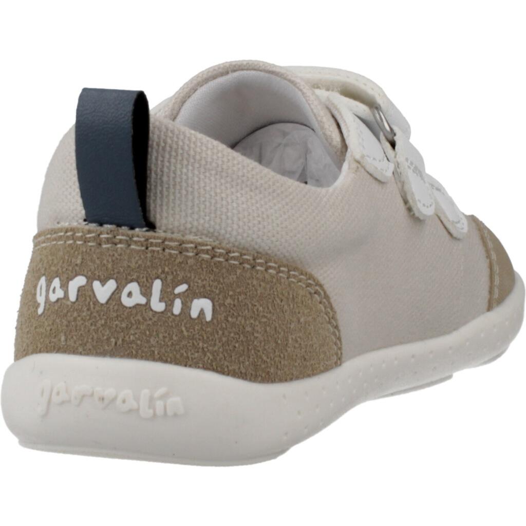 Sapatilhas Barefoot Bebé Garvalín 262336b em Cru com Velcro 3/5