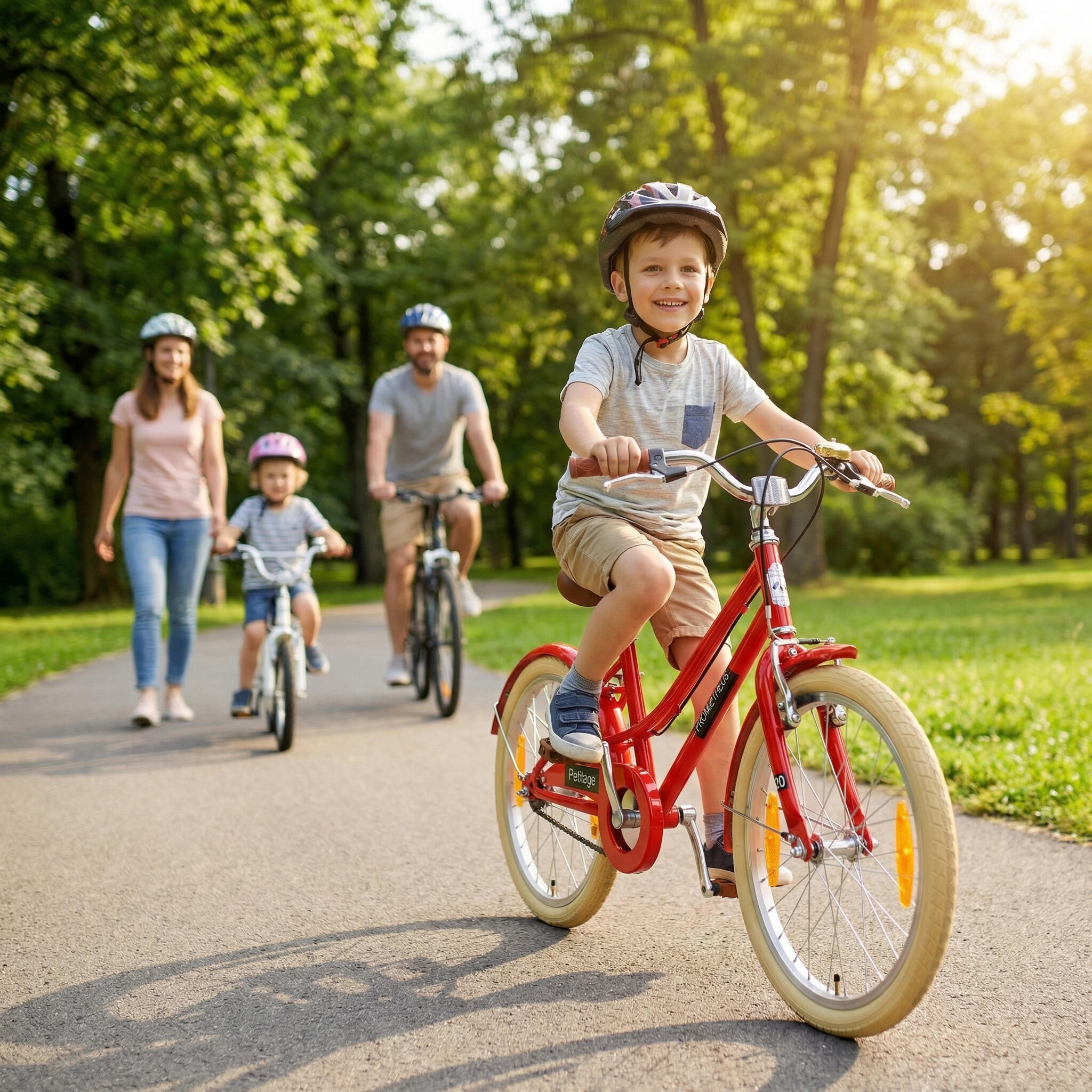 Vélo enfant 20 pouces dès 6 - 7 ans – Rétro/Vintage, frein V-Brake & béquille 5/8