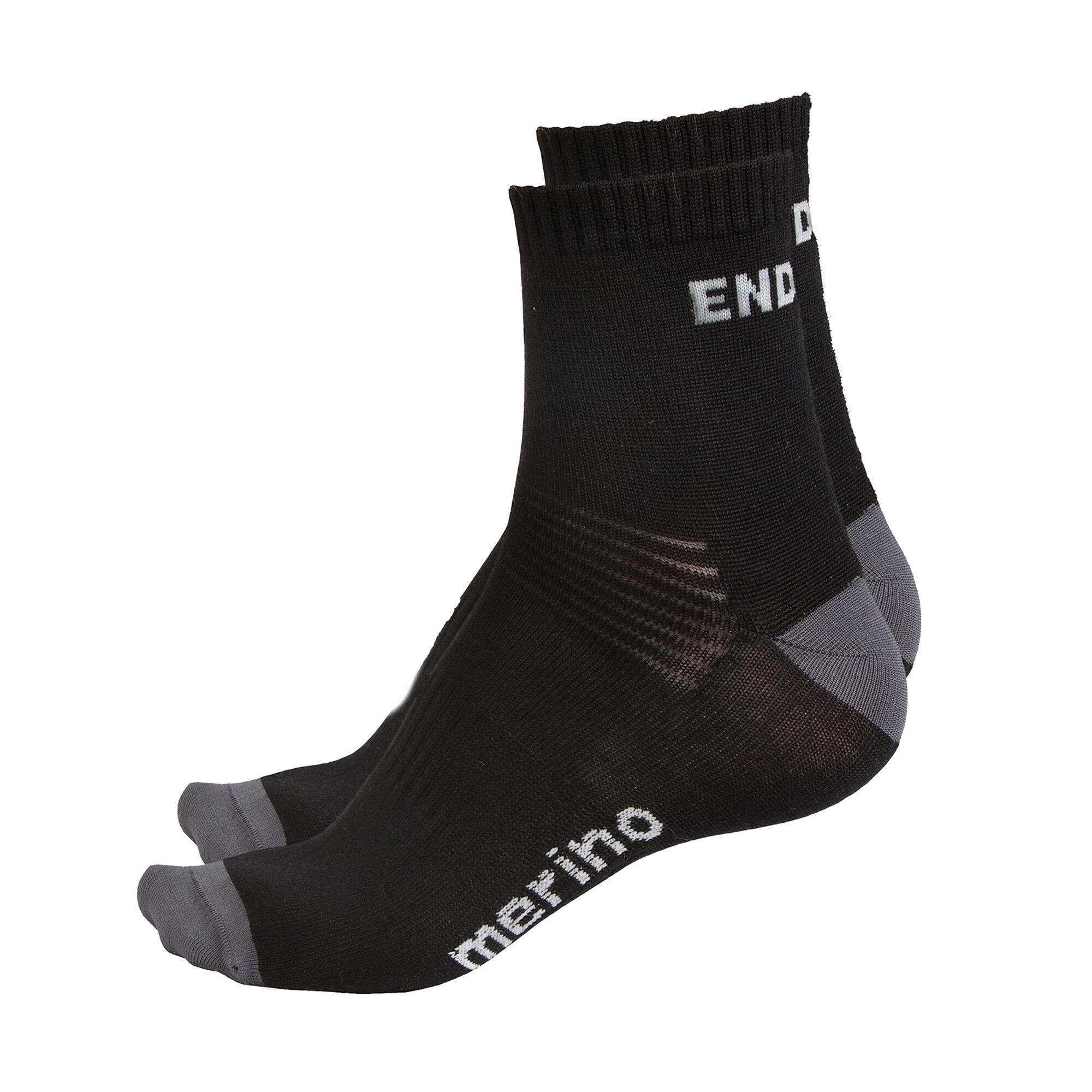 Meias ENDURA 2-Pack Preto MERINO 2/2