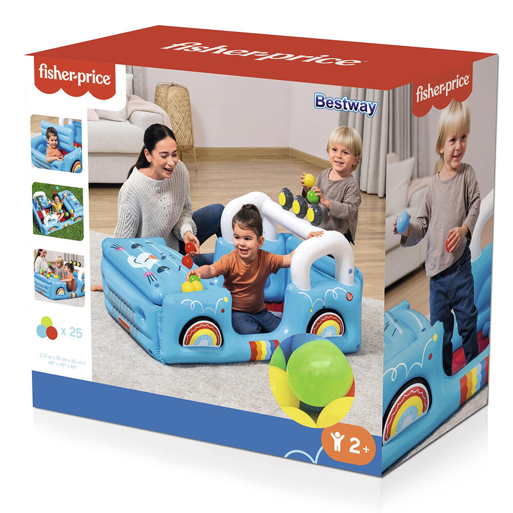 Fisher-Price Smilin' Safari Inflatable B all Pit with 25 Balls 117 x 76 x 61 cm 3/7
