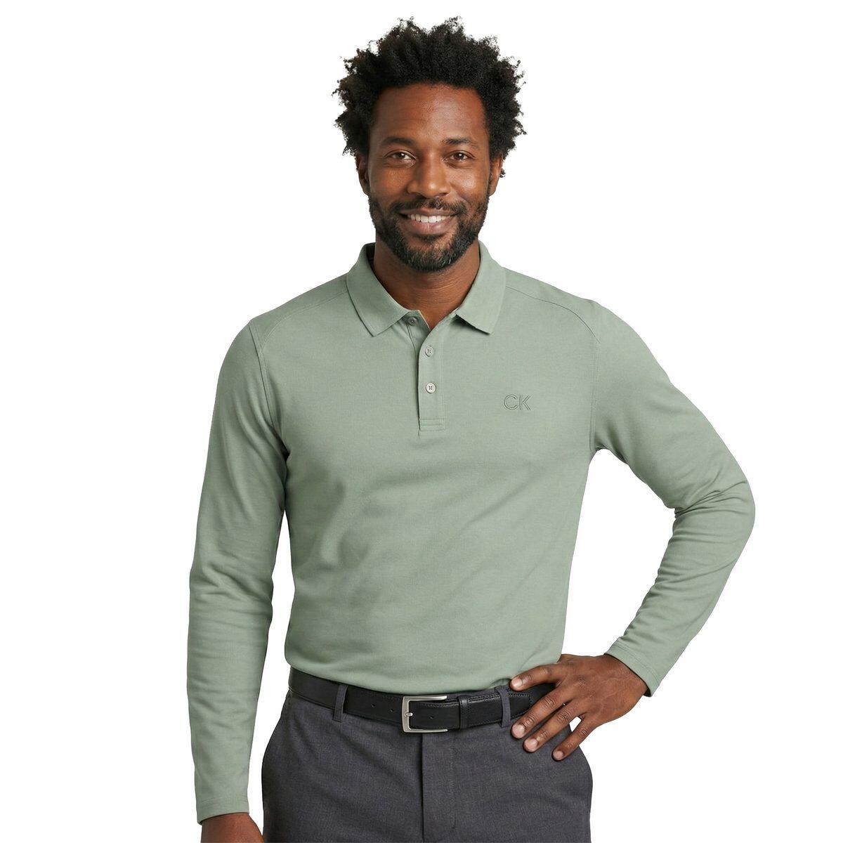 calvin klein sage green dress shirt Hailey Cotton Stretch Light Sage Shirt