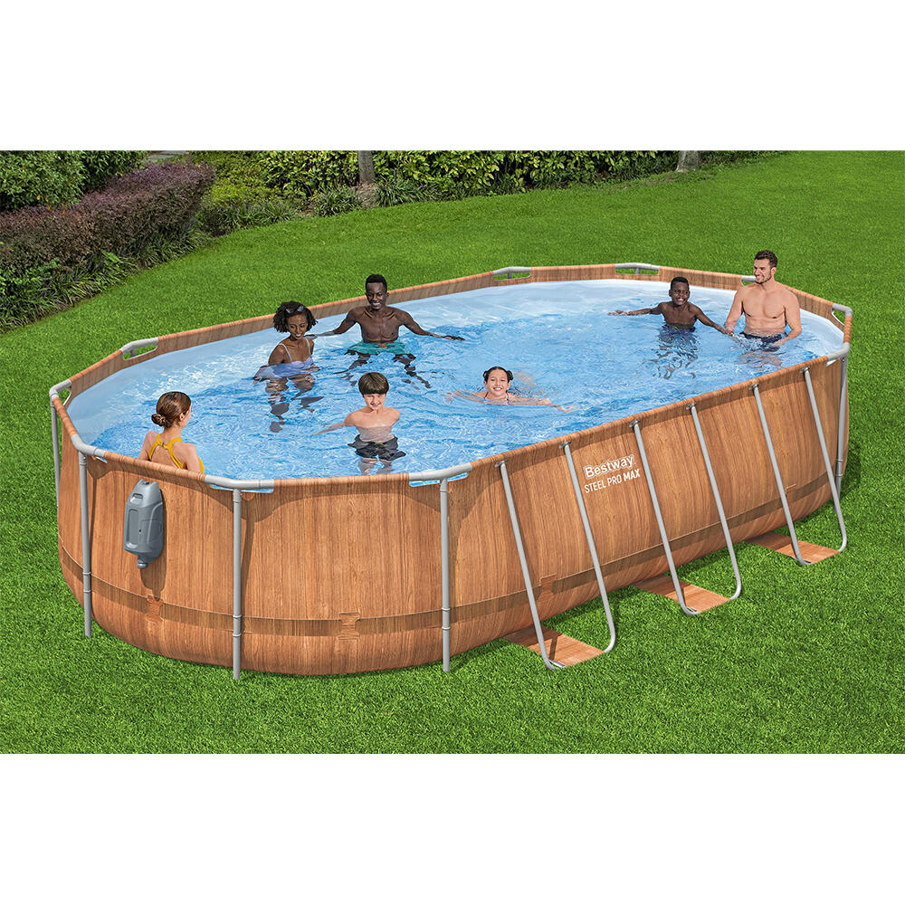 Bestway Power Steel Comfort Jet Series A bove Ground Pool Set 610x366x122 cm 2/7