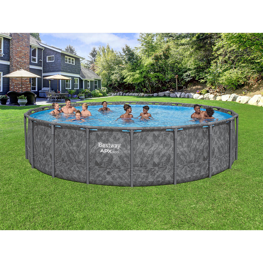 Bestway APX 365 Above Ground Pool Set Ro und 6.10 m x 1.32 m 2/7