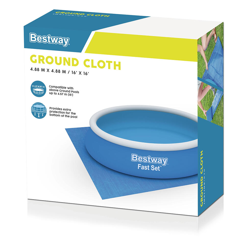 Tappeto protettivo Bestway per piscine e  idromassaggi 4,57 m 4/7
