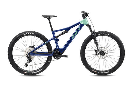 Bicicleta eléctrica Bh Ilynx Trail Carbon 8.5 Azul-verde