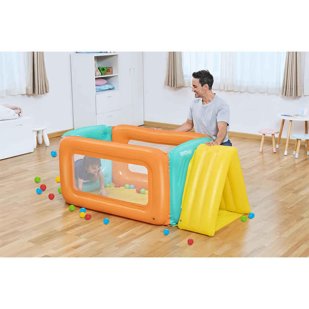 Bestway Tunneltopia Inflatable Ball Pit with 25 Play Balls 178 x 91 x 70 cm 4/7