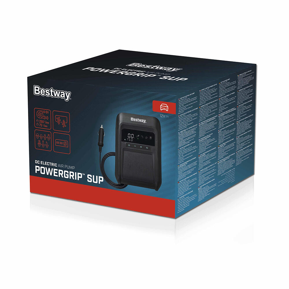 Bestway PowerGrip SUP DC High/Low Pressure Electric Air Pump 3/7