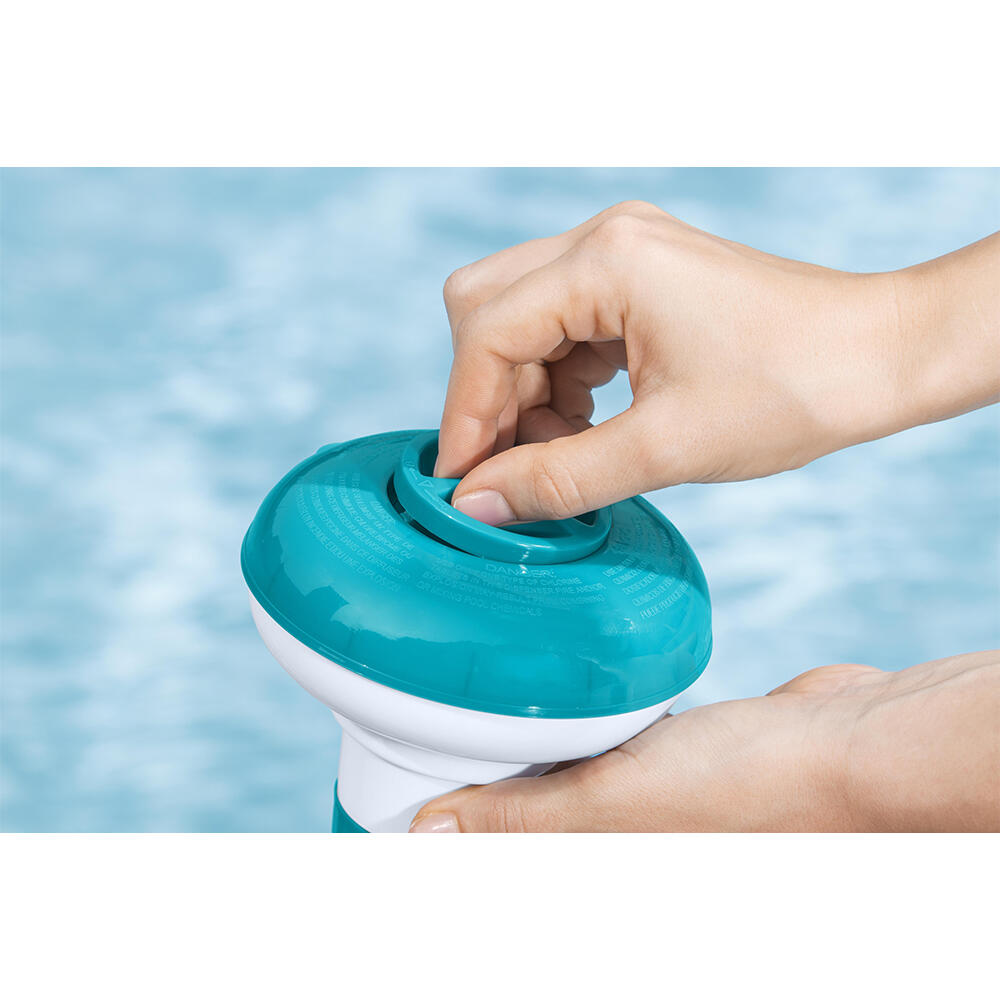 Bestway 5' Floating Pool Chemical Dispenser, Green 7/7
