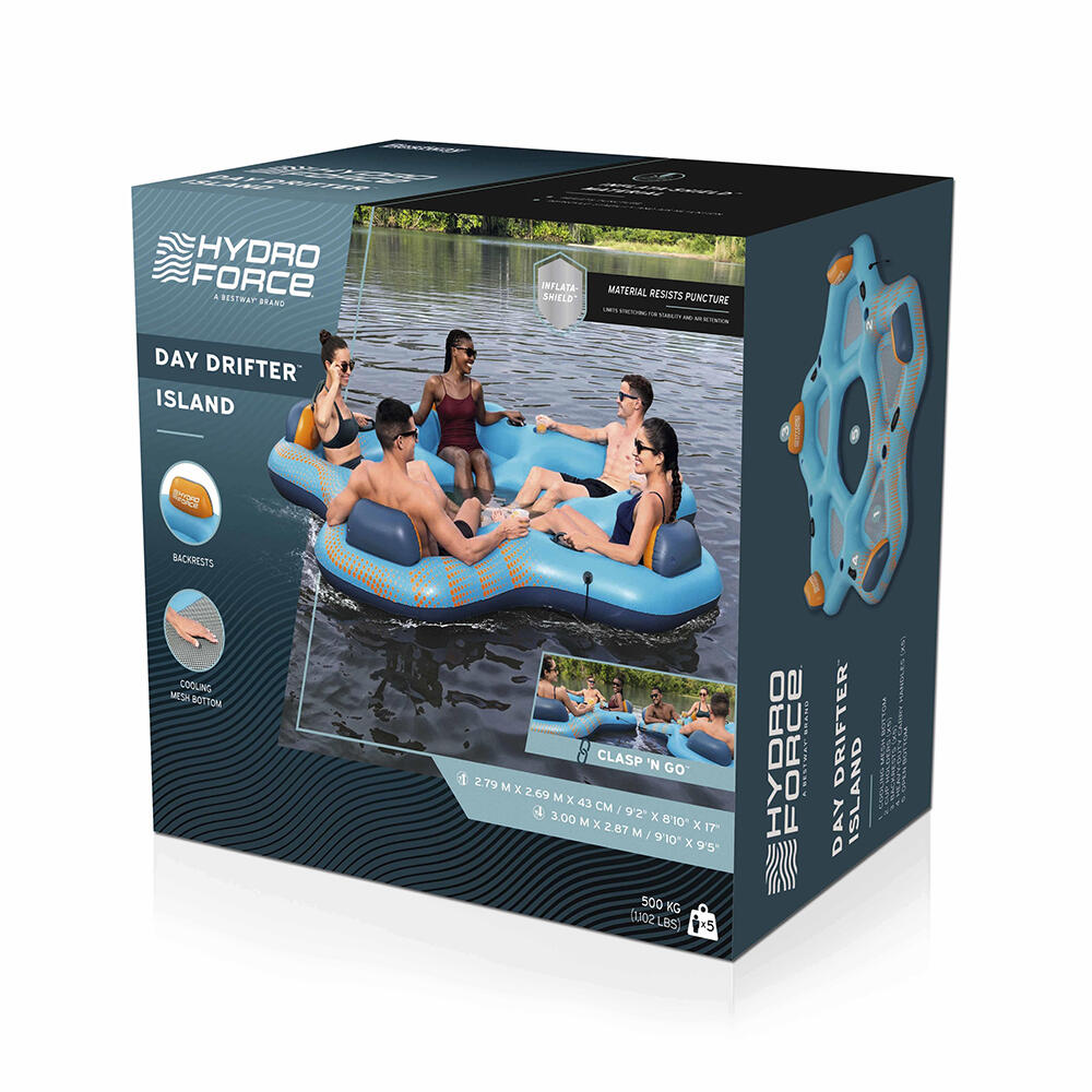 Bestway Hydro Force Badeinsel Day Drifte r für 5 Personen 279 cm 3/7