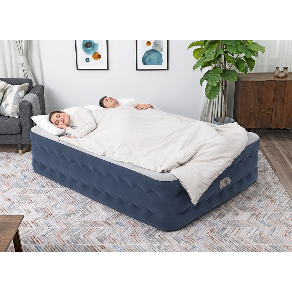 Bestway Lit gonflable 2 places TruLeisure pompe électrique intégrée 203x152x51cm 6/7