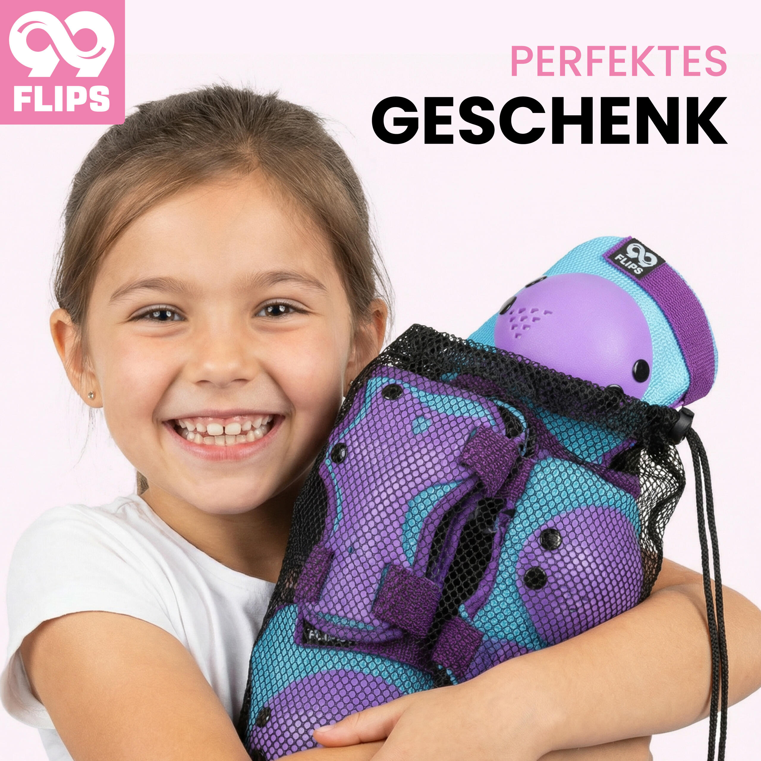 Protecciones Patines Niña - Protectores - Rodilleras y Coderas Niño/Niña 3-12 6/6