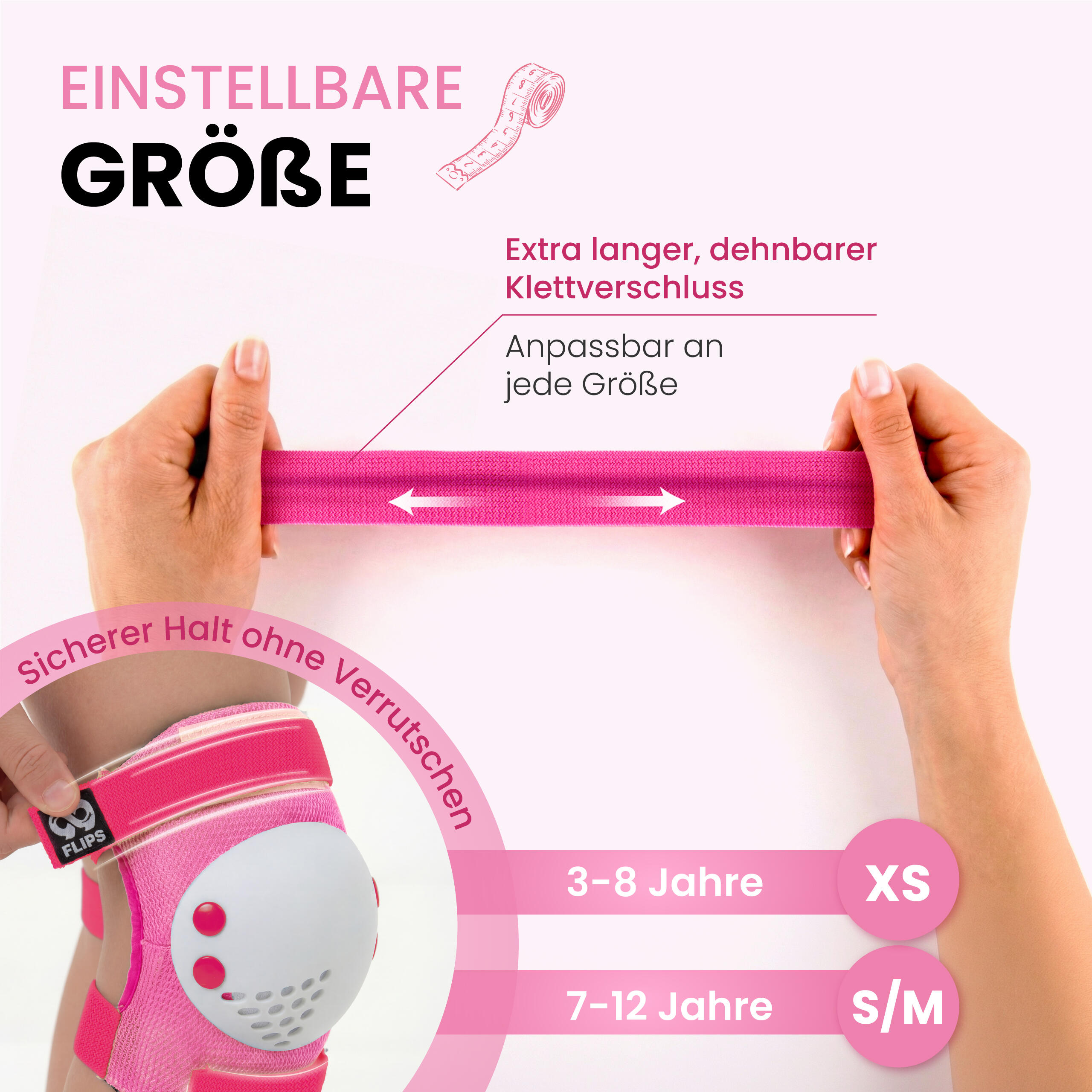 Protezioni Pattini Bambina Ginocchiere Bambini - Set Protezione Skate Bambino 3/6