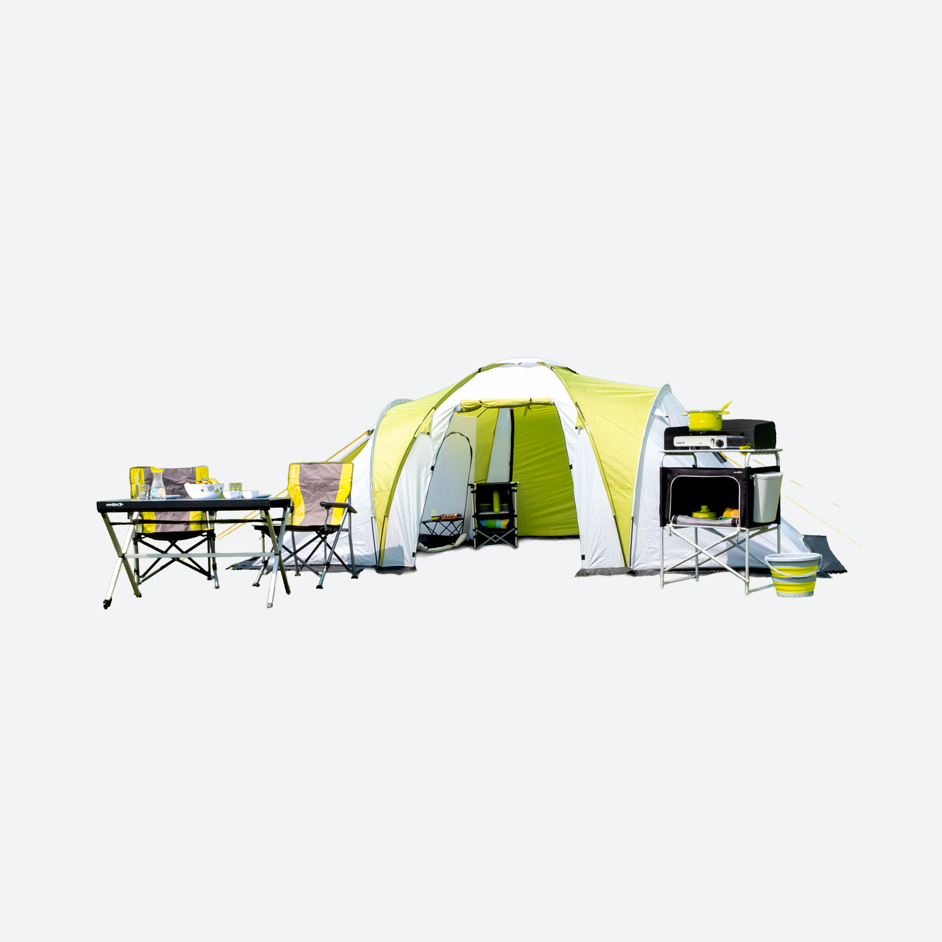 Camping Travel Cocina Snack Básico Mesa de Caja Armario Plegable Cortavientos 6/7